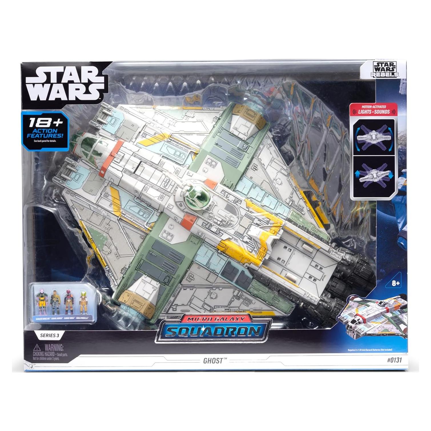 Vehículo Ghost Star Wars Micro Galaxy 39 cm con luces y sonidos