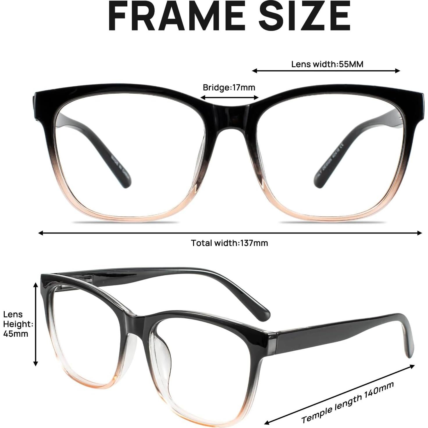 Gafas de lectura OCCI CHIARI grandes para mujeres 3.0x