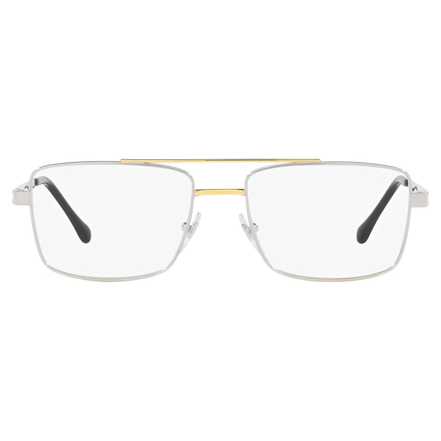 Montura de Gafas Sferoflex SF2296 Cuadradas Plata/Dorado