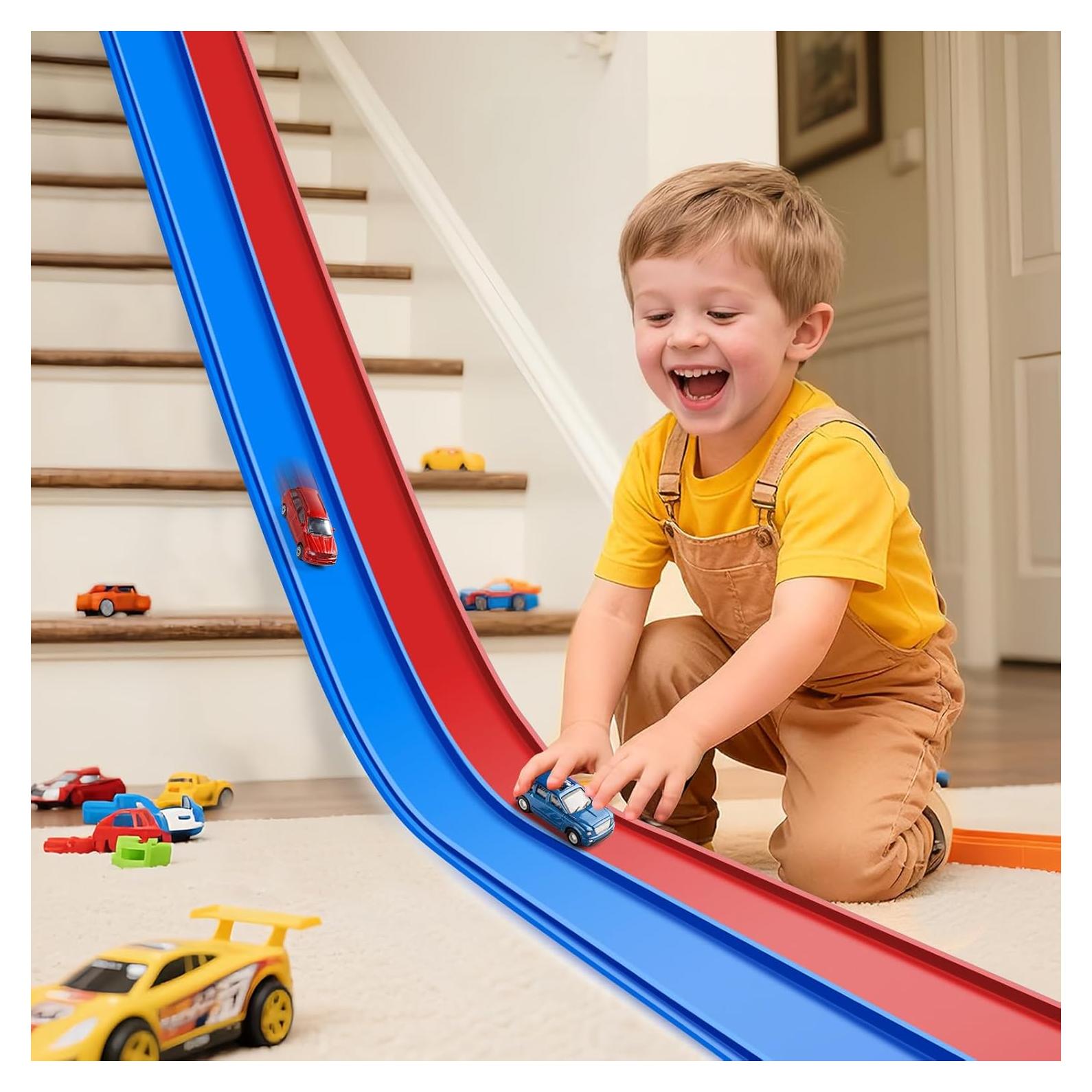 Pista de Carreras Flexible YUOIOYU 4.57 m con Ventosas