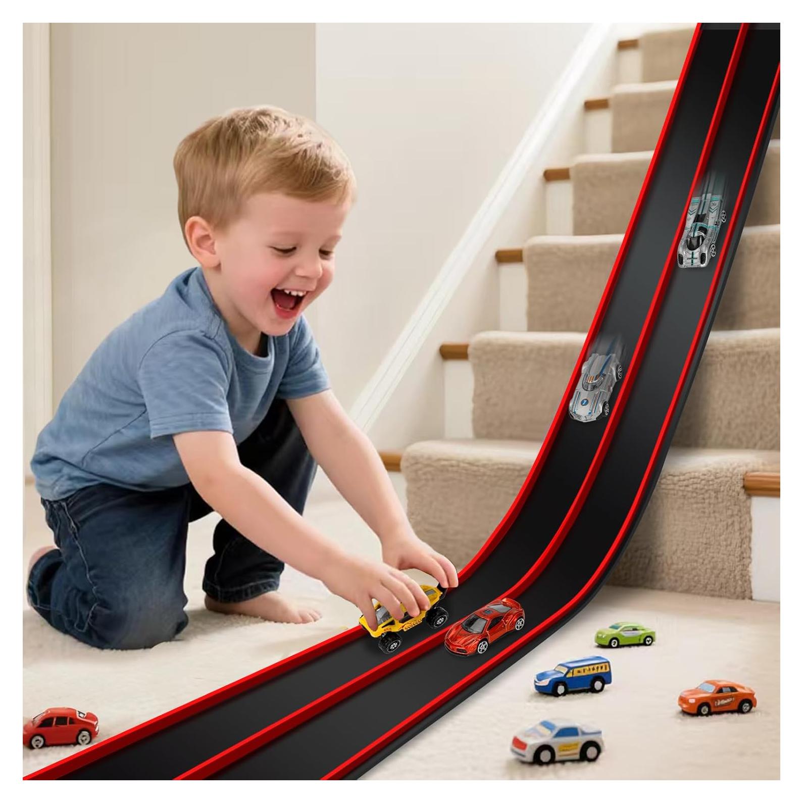 Pista de Carreras Flexible Vcsaq 4.57 m con Ventosas - Niños 3+