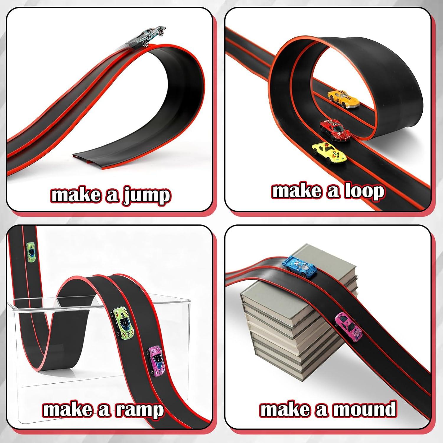 Pista de Carreras Flexible Vcsaq 4.57 m con Ventosas - Niños 3+