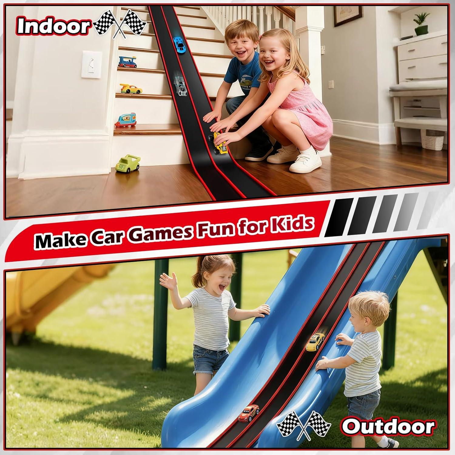 Pista de Carreras Flexible Vcsaq 4.57 m con Ventosas - Niños 3+