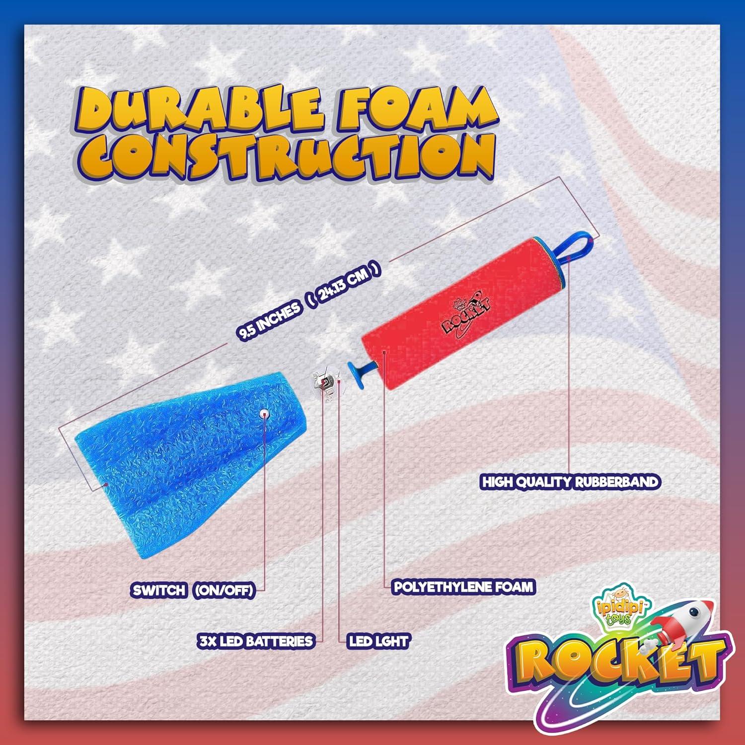 Cohetes de Dedo IPIDIPI TOYS - Lanzador de Espuma, Paquete 12