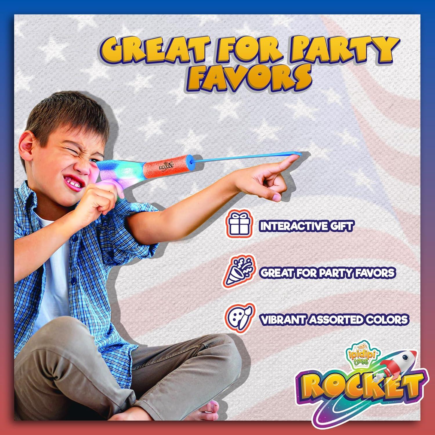 Cohetes de Dedo IPIDIPI TOYS - Lanzador de Espuma, Paquete 12