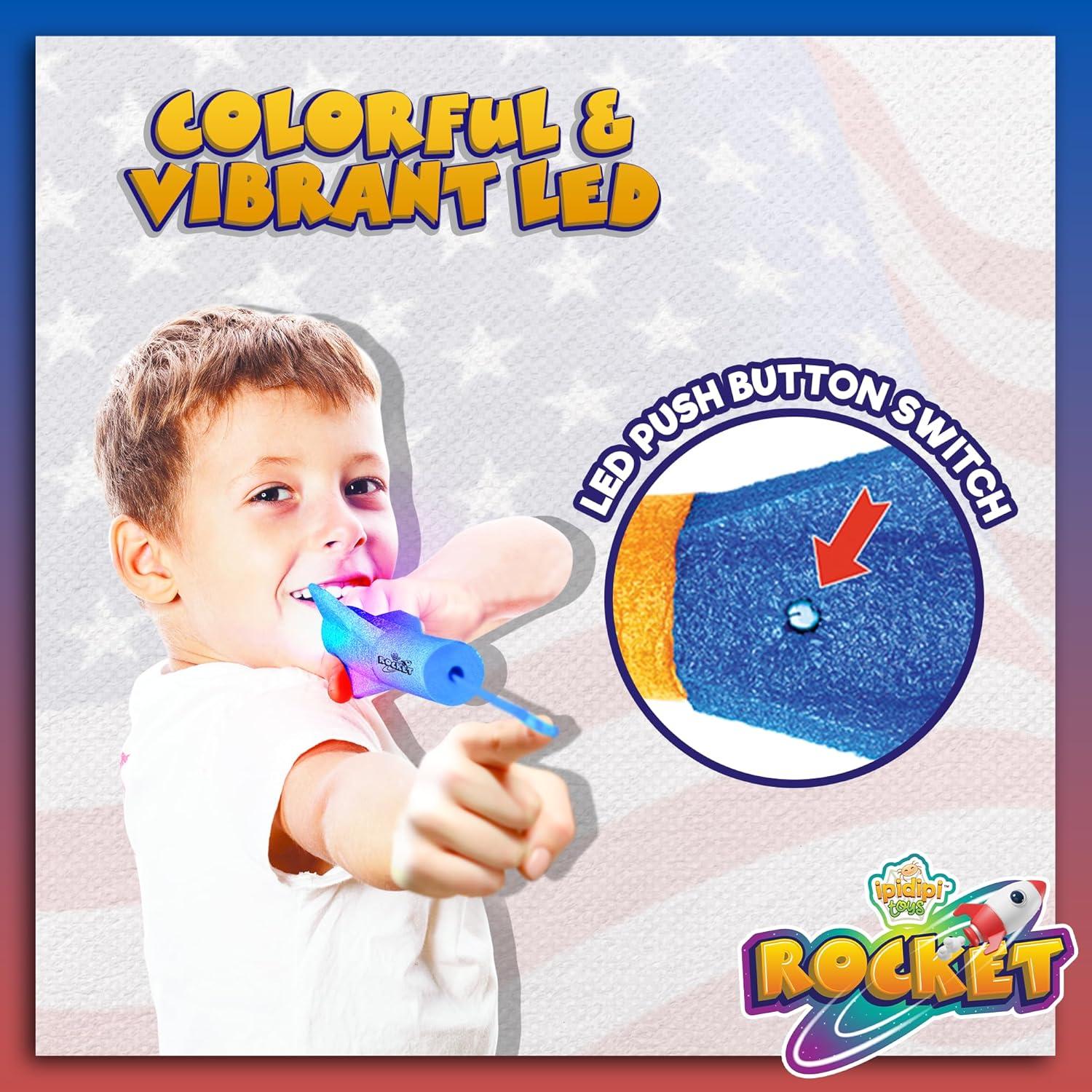 Cohetes de Dedo IPIDIPI TOYS - Lanzador de Espuma, Paquete 12