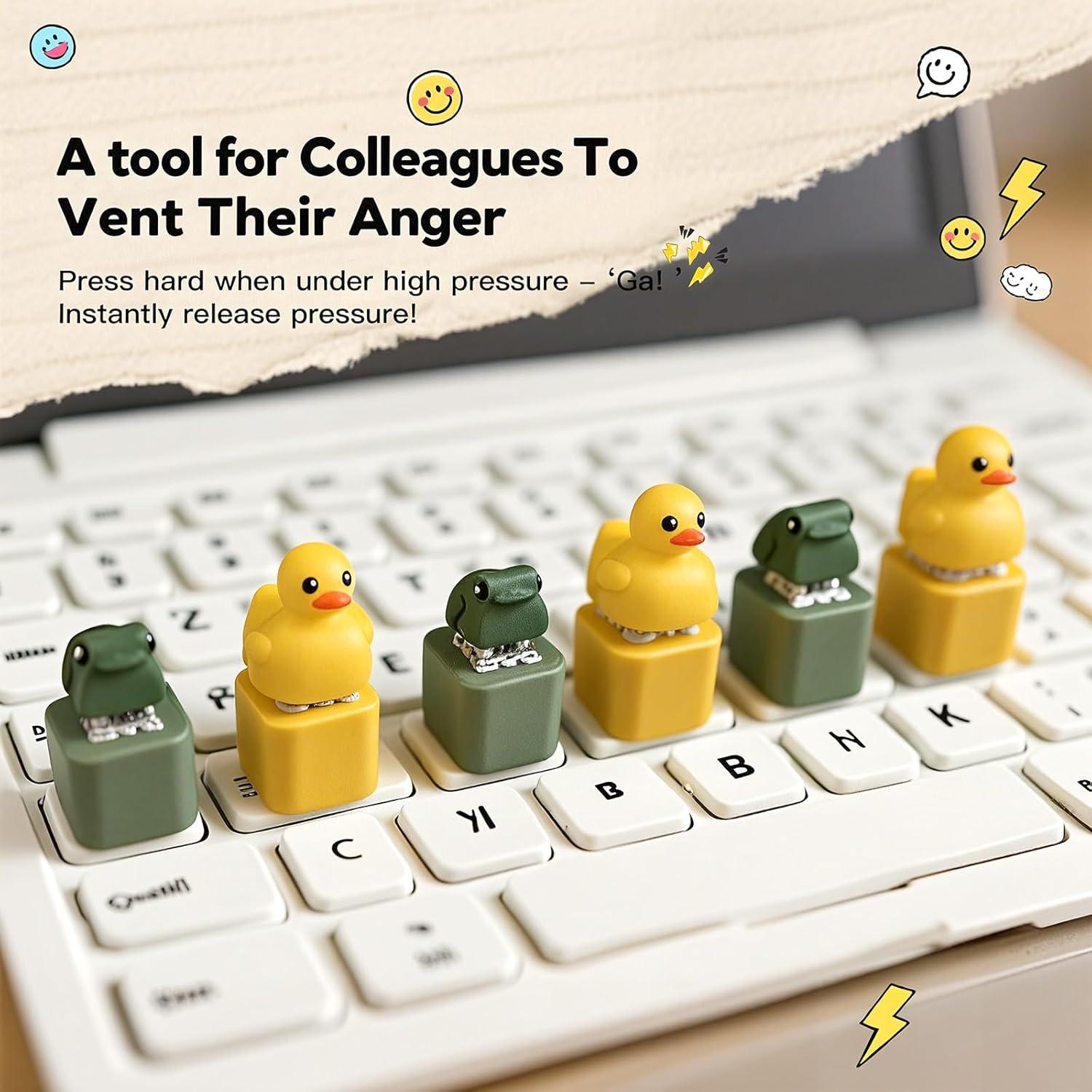 Juguete Antiestrés Pato Quejoso Genérico 5.5cm Portátil