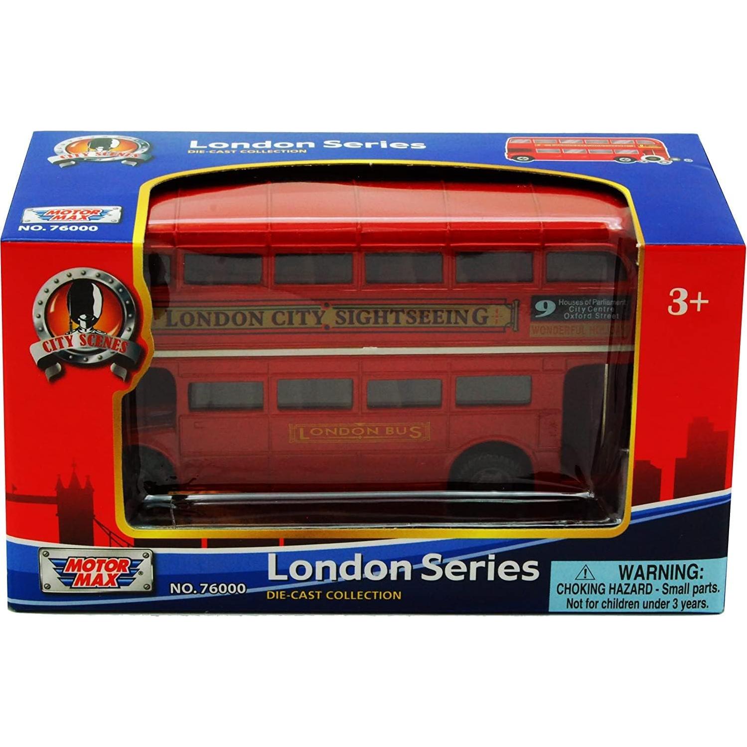 Modelo a Escala Autobús Turístico Londres MotorMax 12.7 cm