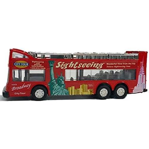 Autobús turístico de dos pisos Kins-mart Nueva York 15 cm