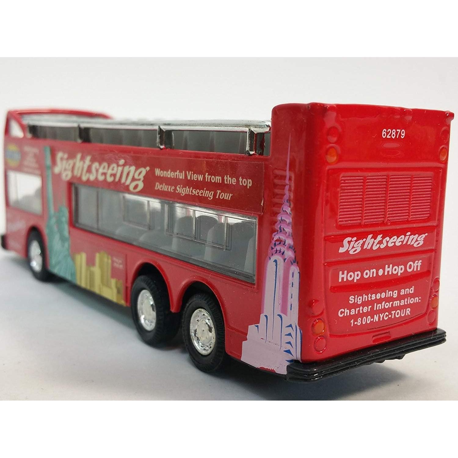 Autobús turístico de dos pisos Kins-mart Nueva York 15 cm
