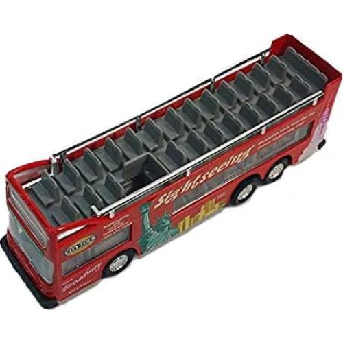 Autobús turístico de dos pisos Kins-mart Nueva York 15 cm