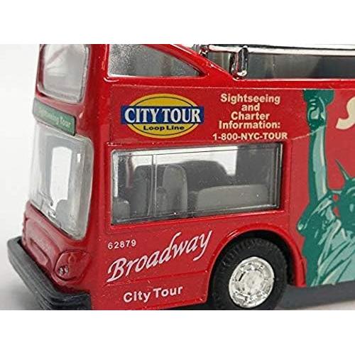 Autobús turístico de dos pisos Kins-mart Nueva York 15 cm