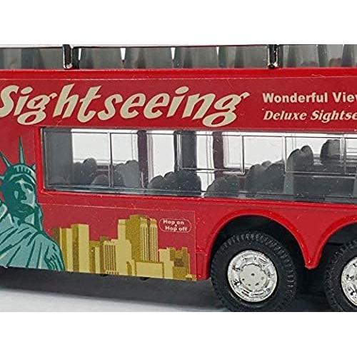Autobús turístico de dos pisos Kins-mart Nueva York 15 cm