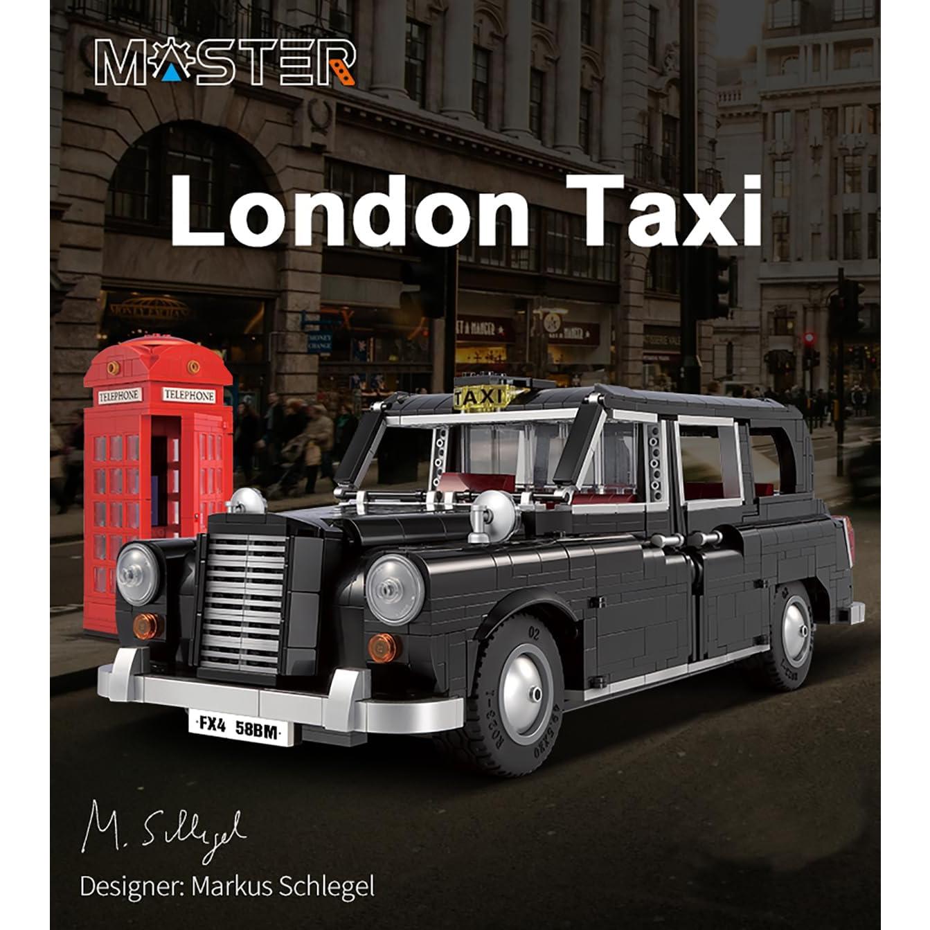 dOMOb LEVC FX4 London Taxi Black Cab Car Building Kit – STEM Bricks Toys for 8+ Age Kids & Adults – 1:12 Model Build Set – 1871 Pieces or Blocks – for Boys, Hobbyist, Collector