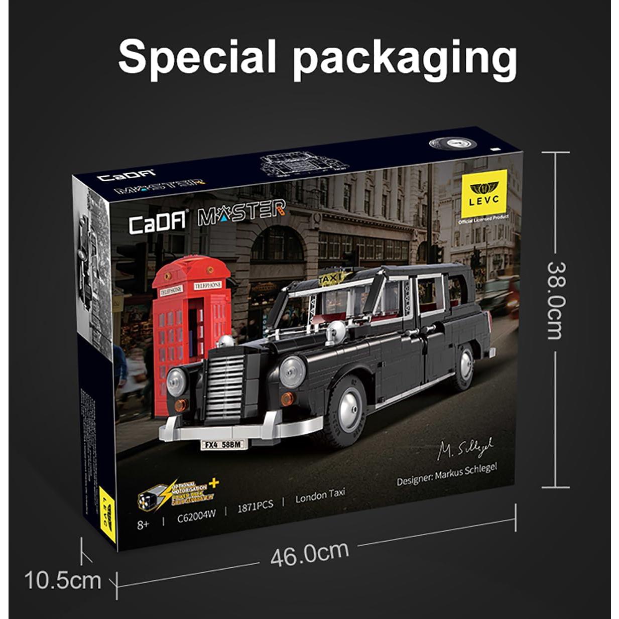 dOMOb LEVC FX4 London Taxi Black Cab Car Building Kit – STEM Bricks Toys for 8+ Age Kids & Adults – 1:12 Model Build Set – 1871 Pieces or Blocks – for Boys, Hobbyist, Collector