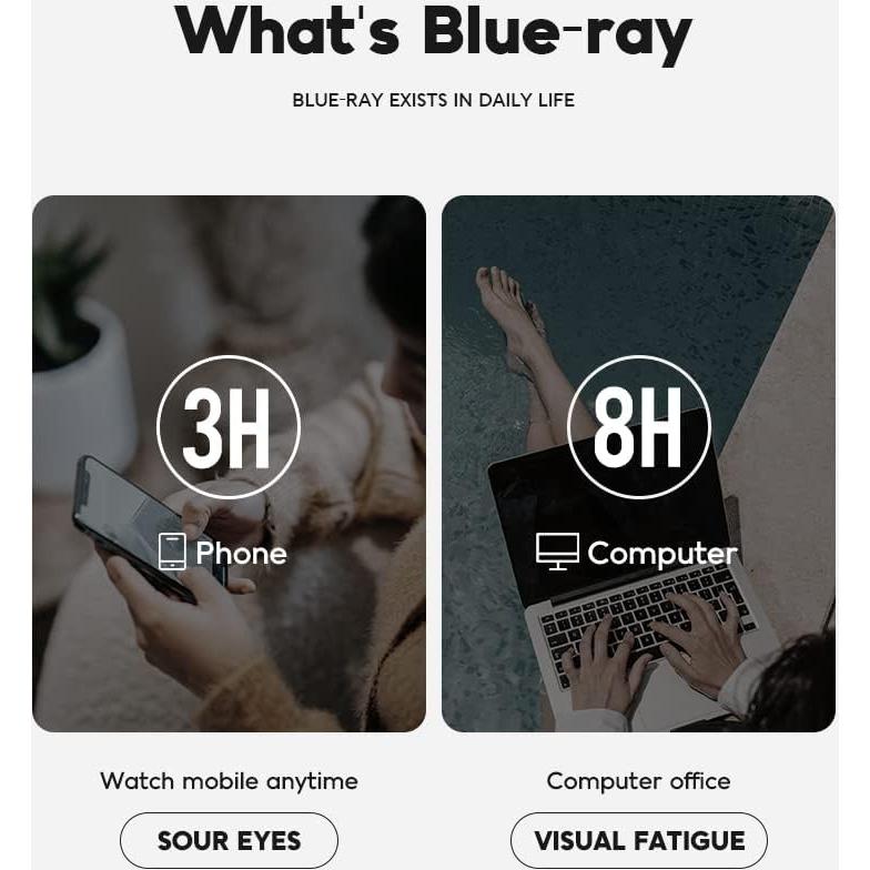 Gafas Kachawoo TR90 Vintage Bloqueo Luz Azul Mujeres