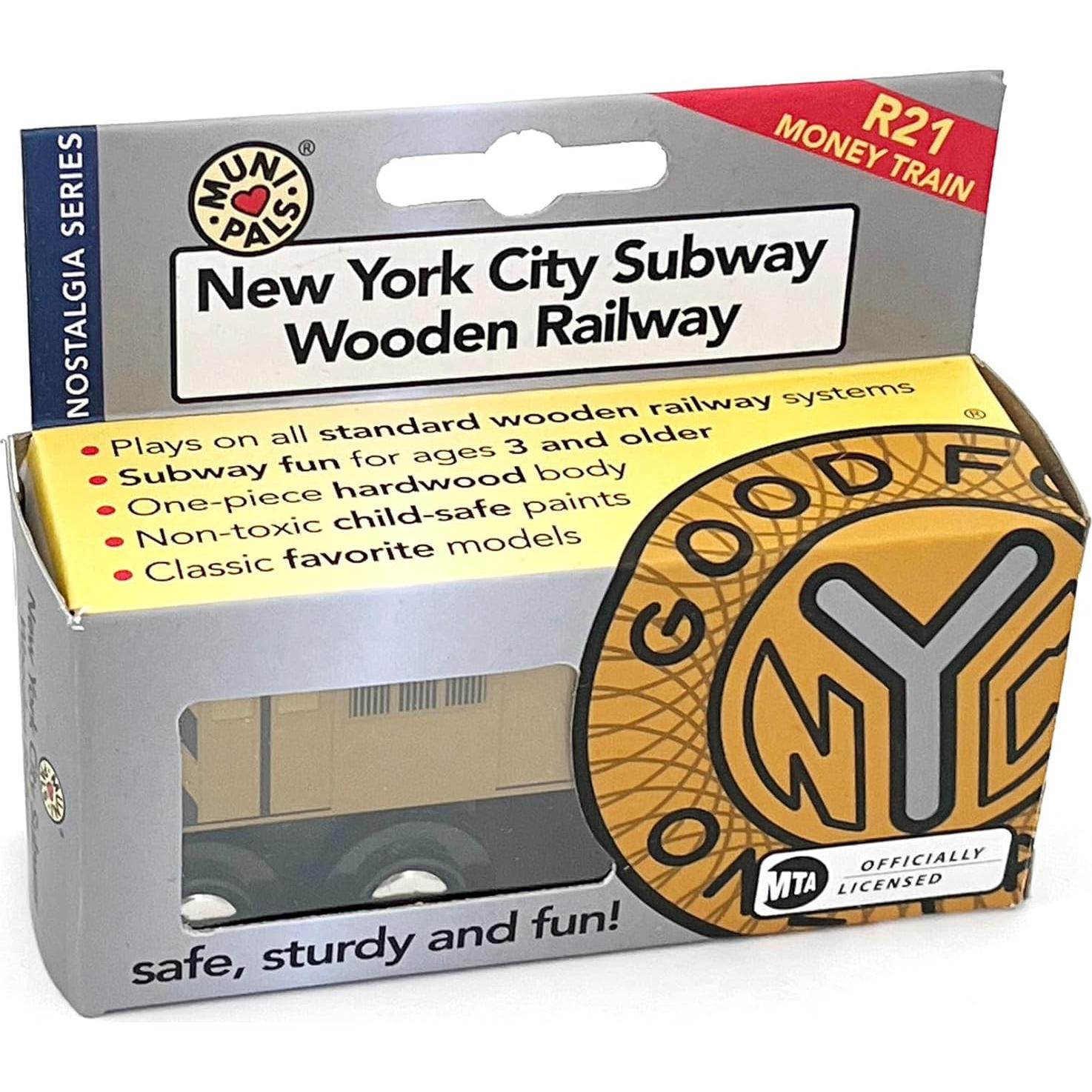 Tren de Metro de Madera Munipals MP01_MONY - Tren de Dinero NYC