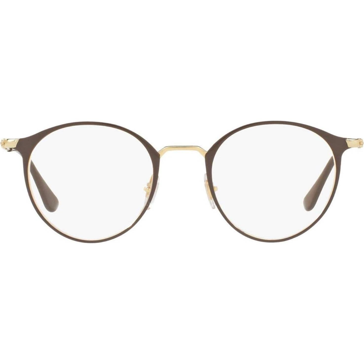 Montura Gafas Ray-Ban Rx6378 Round 47mm Marrón