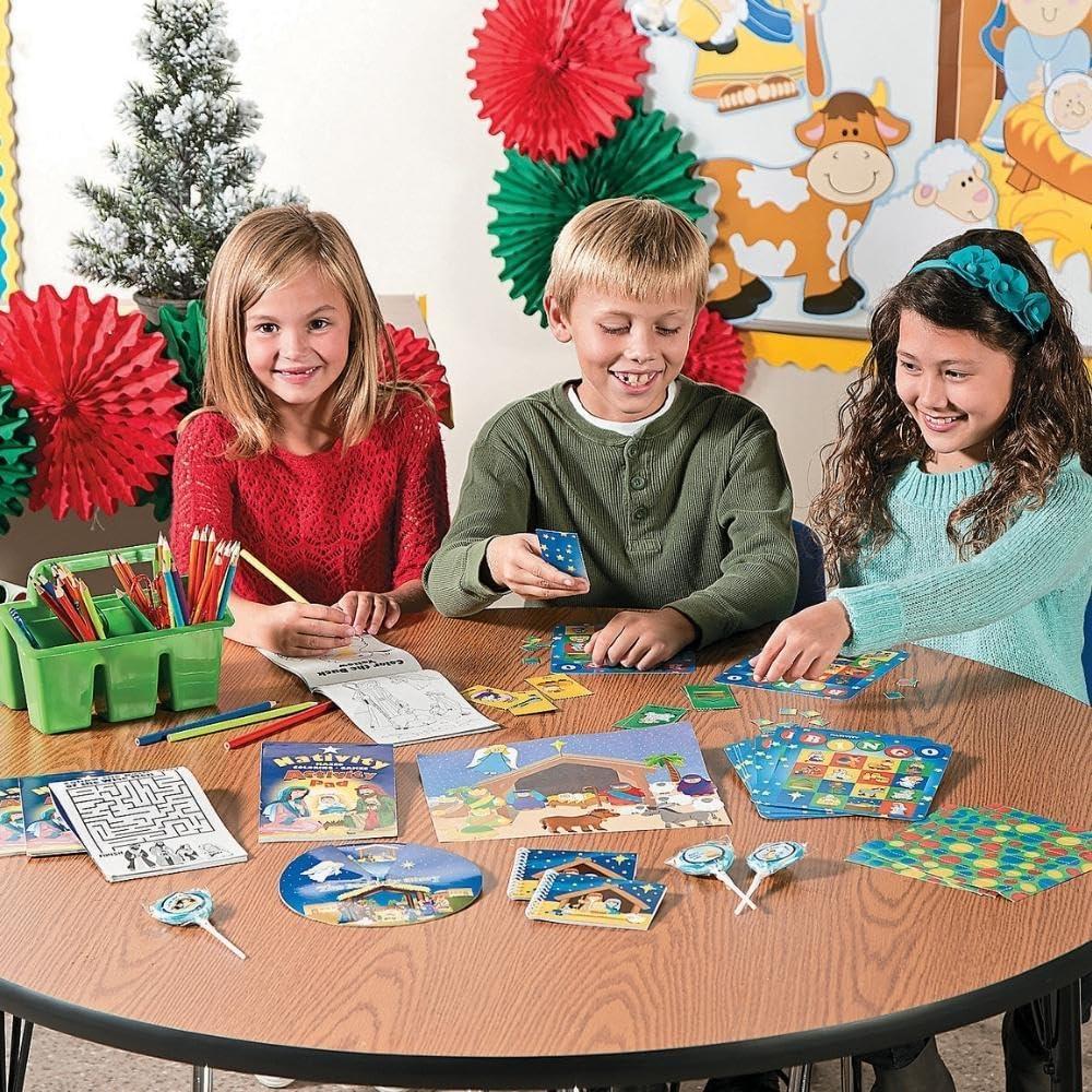 Set de 12 Libros para Colorear Navidad Fun Express - Actividades para Niños