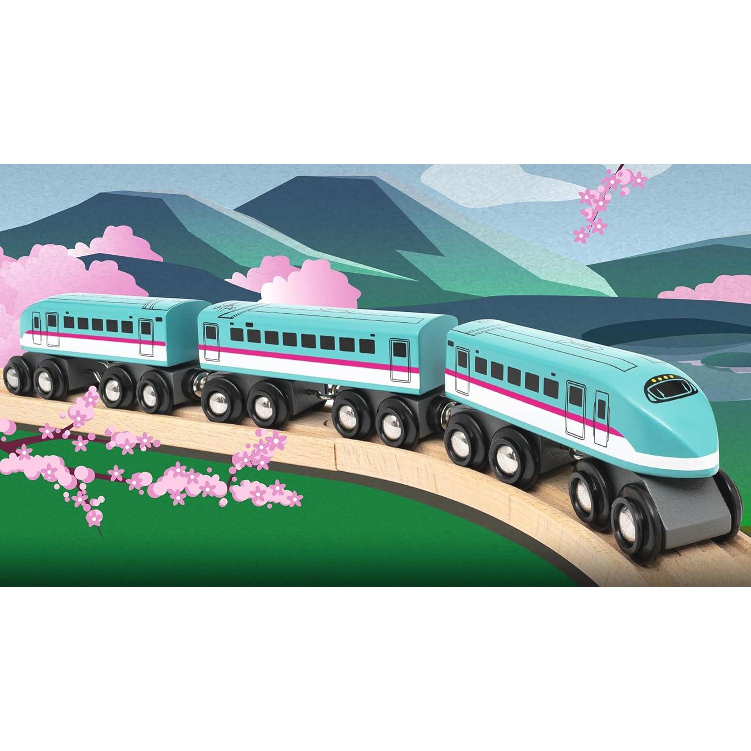 Tren de Madera Shinkansen Hayabusa BRIO 36086 para Niños 3+