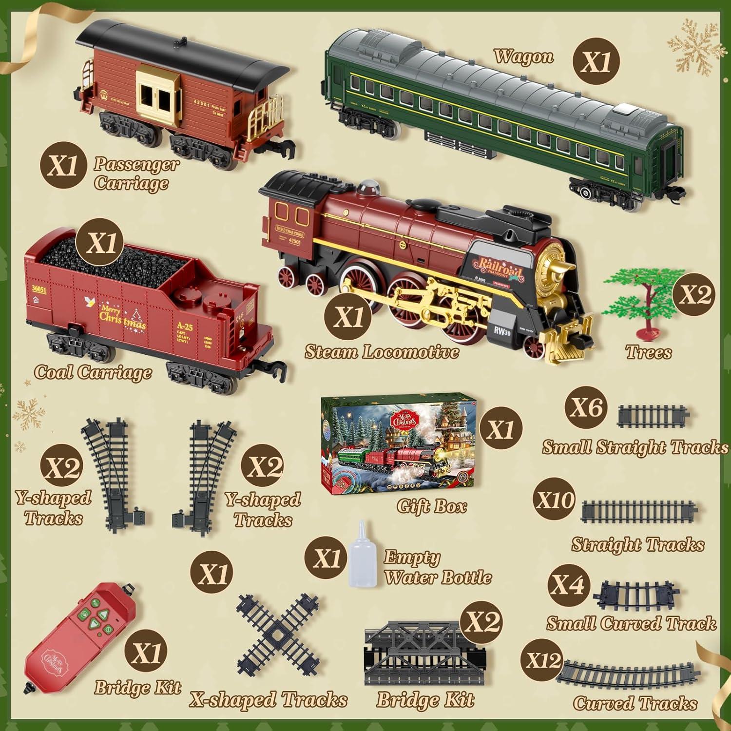 Juego de tren eléctrico JONRRYIN BD5248 con control remoto