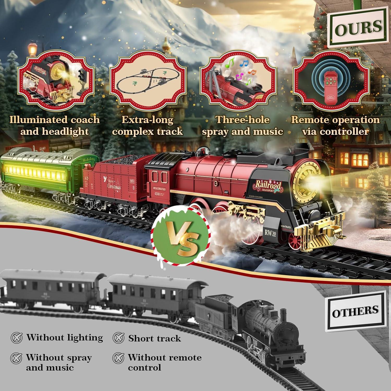 Juego de tren eléctrico JONRRYIN BD5248 con control remoto