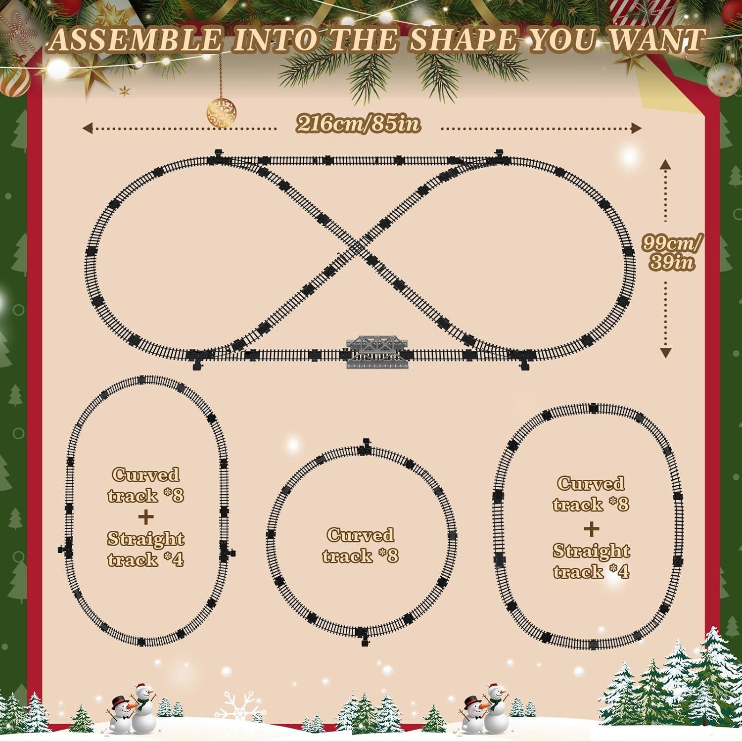 Juego de tren eléctrico JONRRYIN BD5248 con control remoto