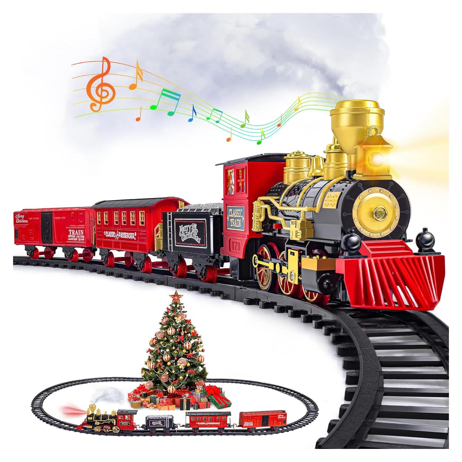 Juego de tren eléctrico Letapapa Navidad 25.4x17.8cm