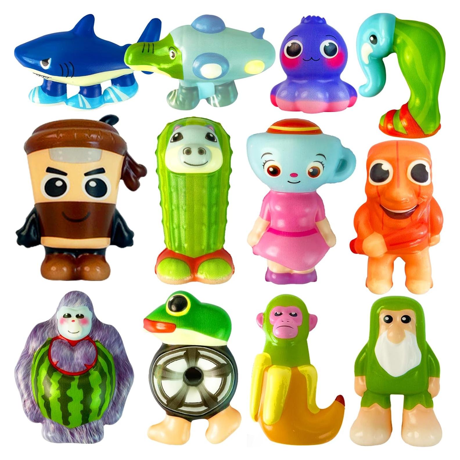 12 Juguetes Aplastables Navideños BQBVGZQ para Niños