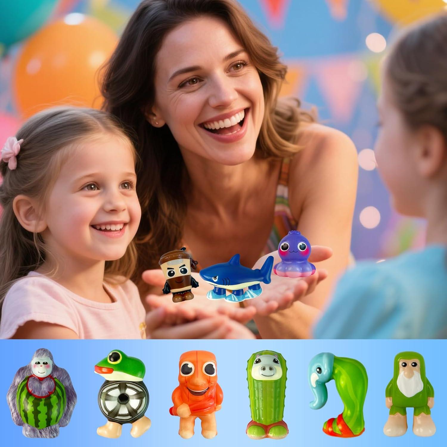 12 Juguetes Aplastables Navideños BQBVGZQ para Niños