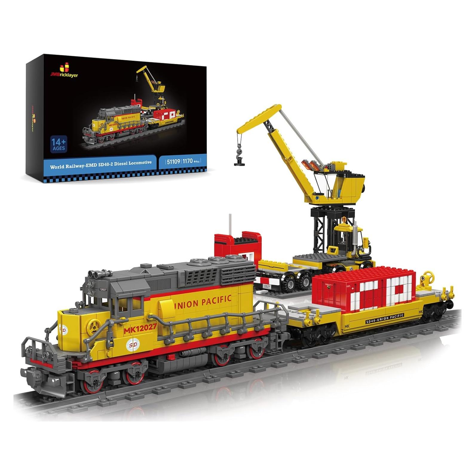 JMBricklayer Tren de Construcción Diésel SD40-2 1170 Piezas