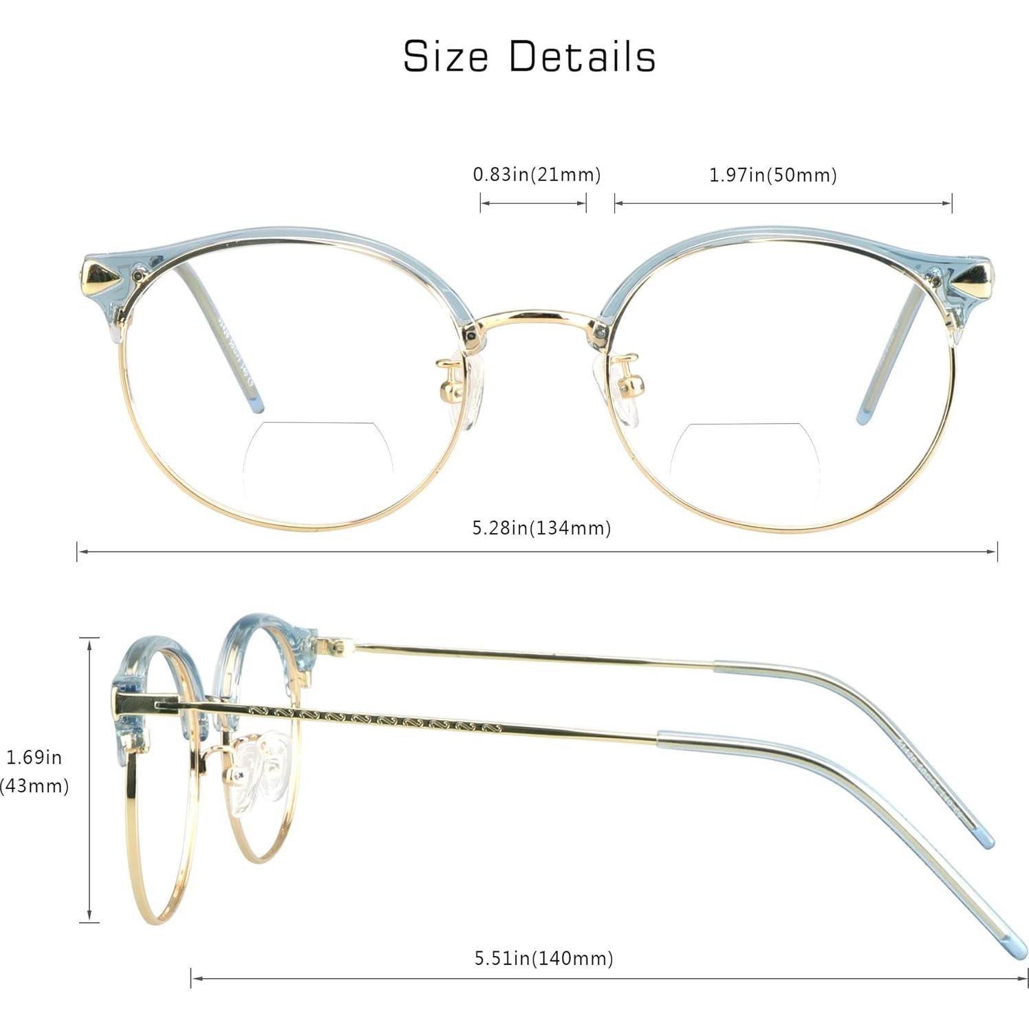 Gafas de lectura bifocal VisionGlobal retro UV400 unisex