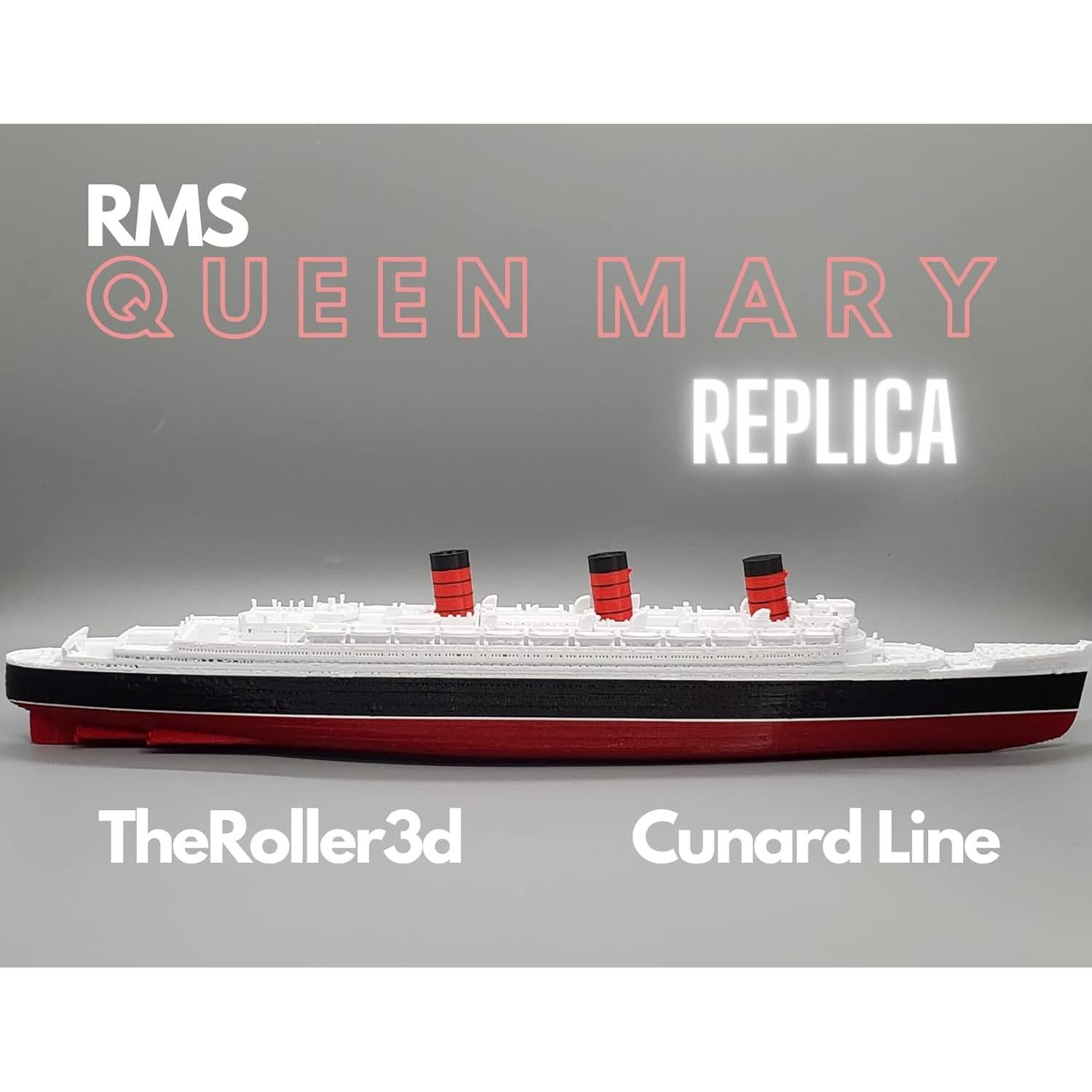 Modelo Barco RMS Queen Mary TheRoller3d 30.48 cm Multicolor