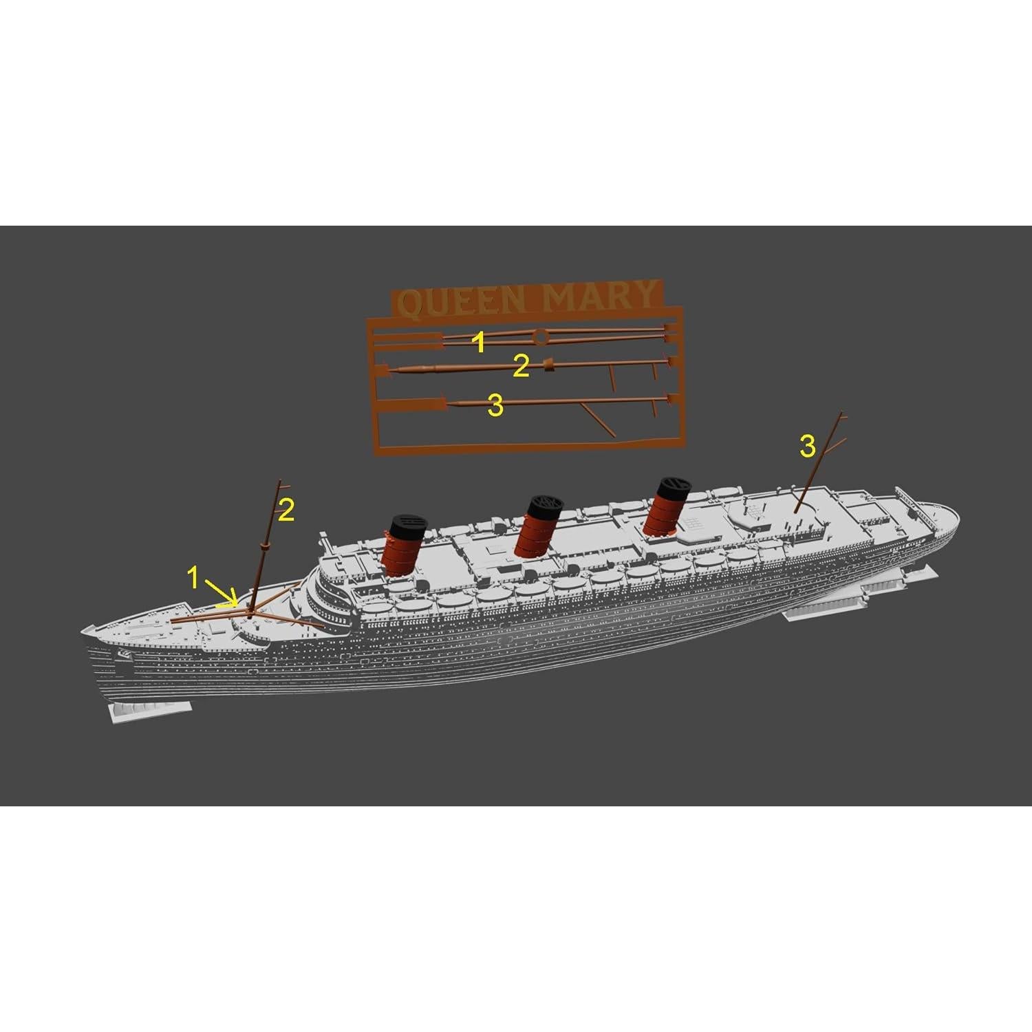 Modelo Barco RMS Queen Mary TheRoller3d 30.48 cm Multicolor