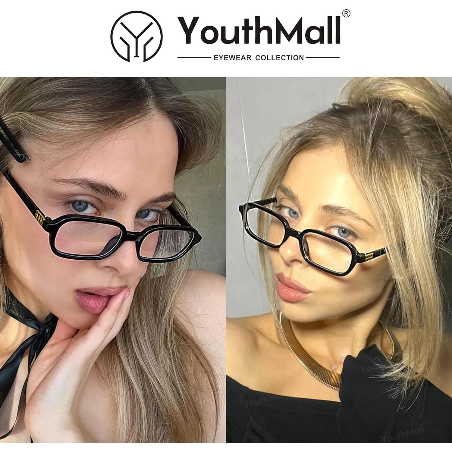 Gafas de Sol Retro Negro 54mm Bloqueo Luz Azul