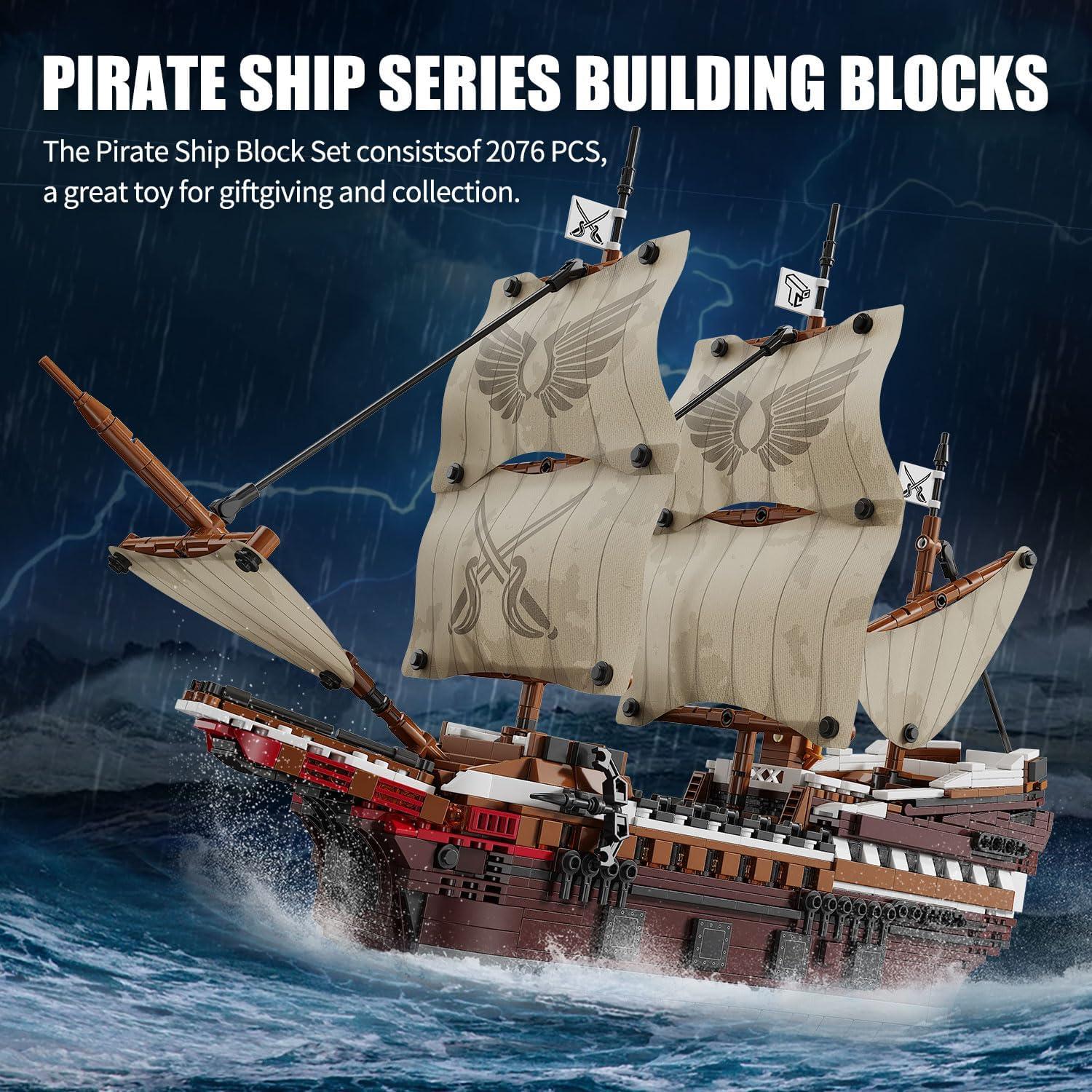 Juego de Construcción Barco Pirata TYCOLE Mayflower 2076 Piezas