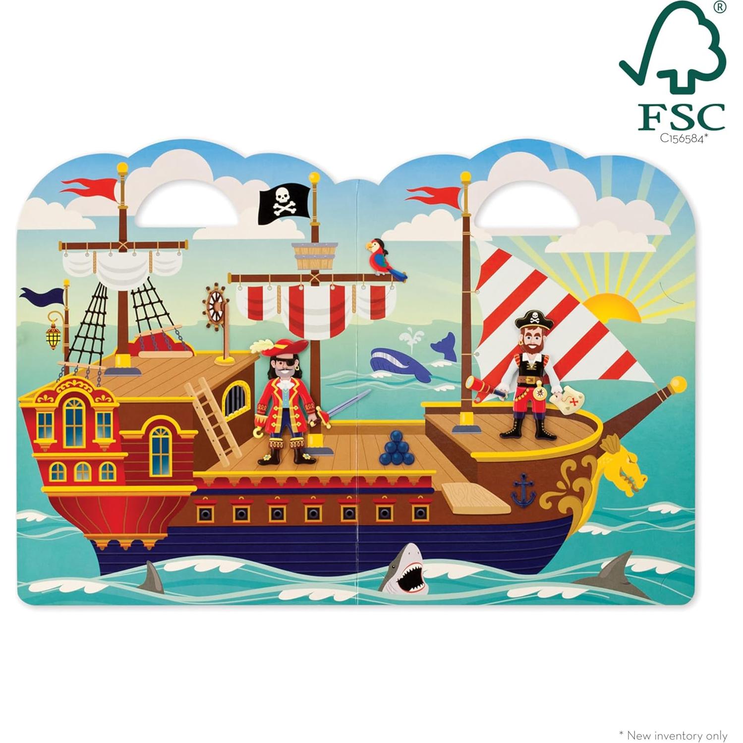 Libro de Actividades con Stickers Esponjosos Melissa & Doug - Piratas