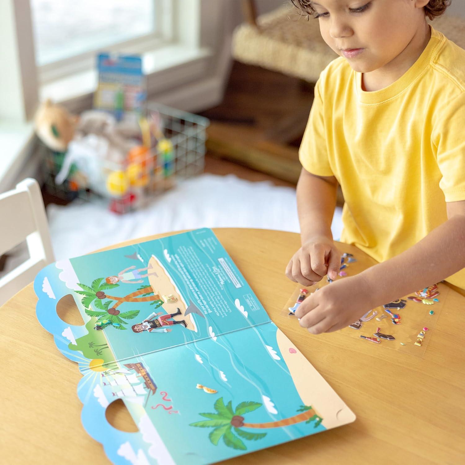 Libro de Actividades con Stickers Esponjosos Melissa & Doug - Piratas