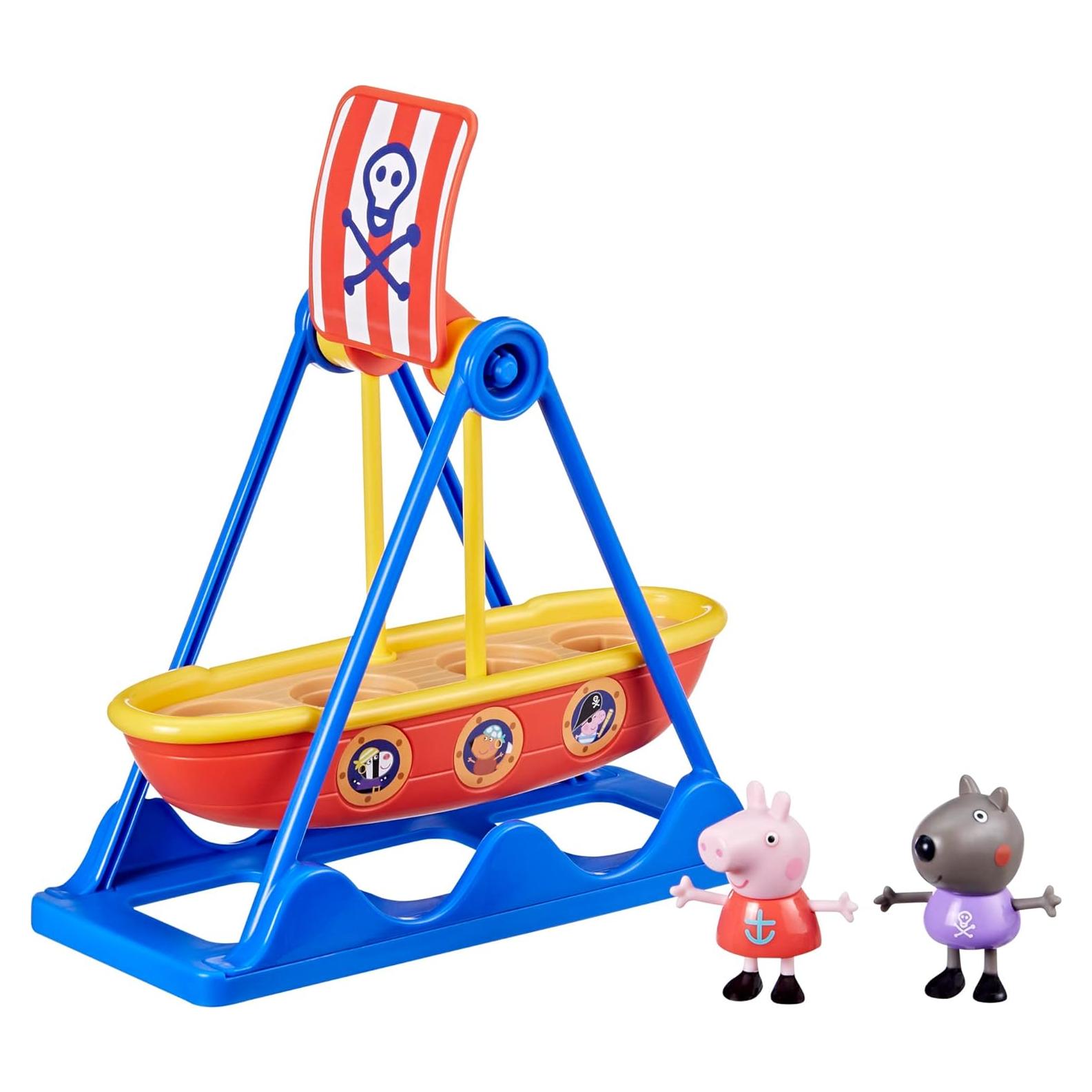 Juguete Peppa Pig Paseo Pirata con Barco Balanceante y 2 Figuras