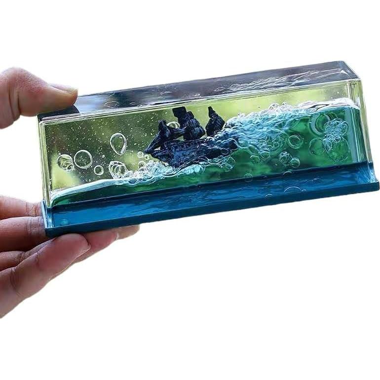 Barco Fantasma Perla Negra en Botella Flotante ZEshops 14.6cm