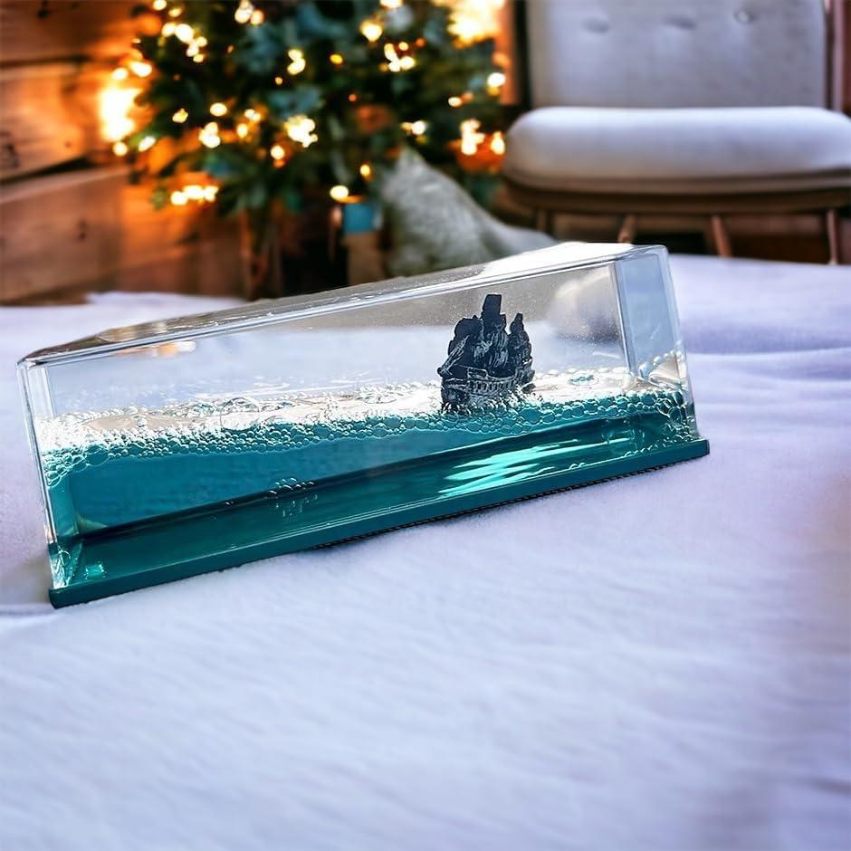 Barco Fantasma Perla Negra en Botella Flotante ZEshops 14.6cm