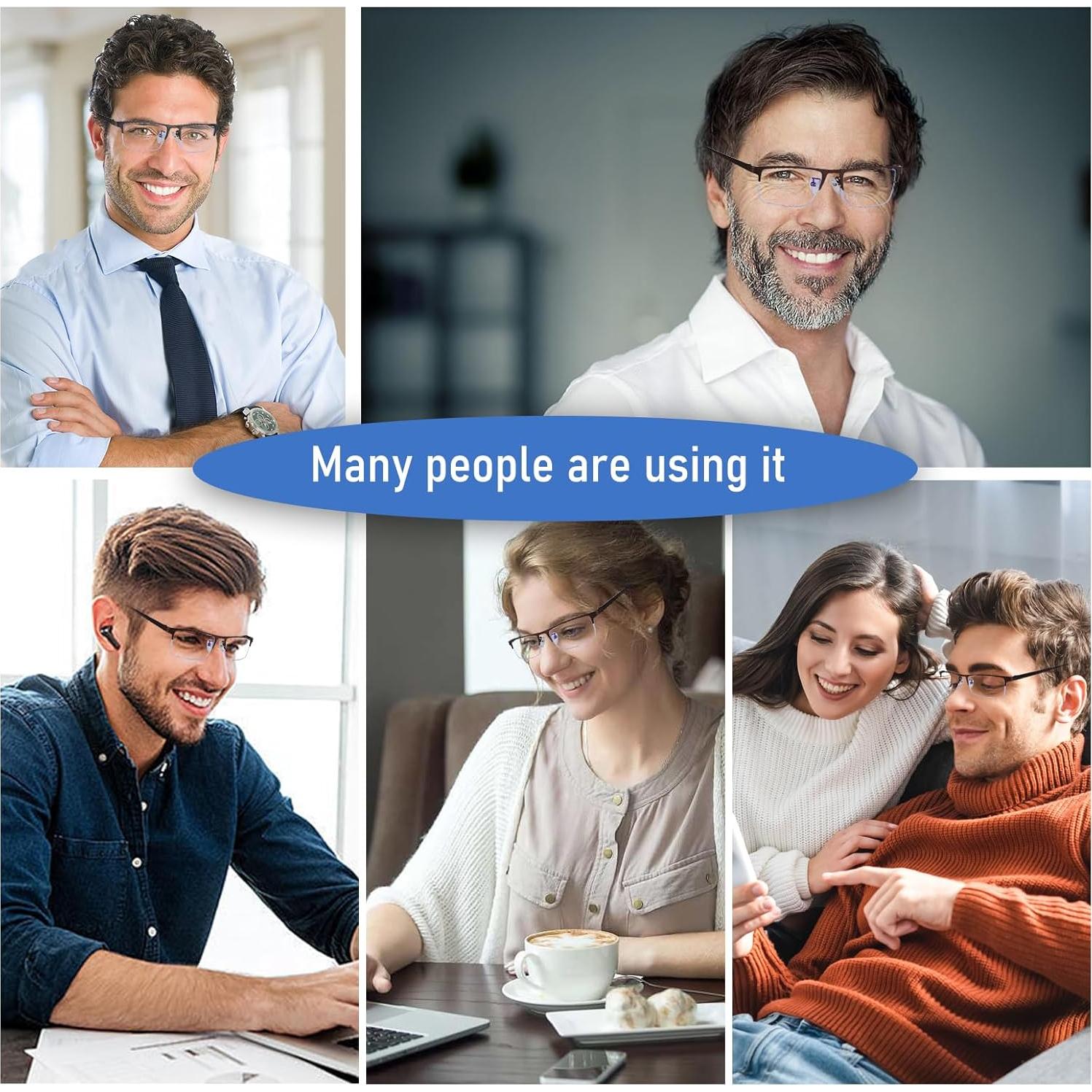 Gafas bloqueadoras de luz azul Anourney Metal 2 PCs UV400