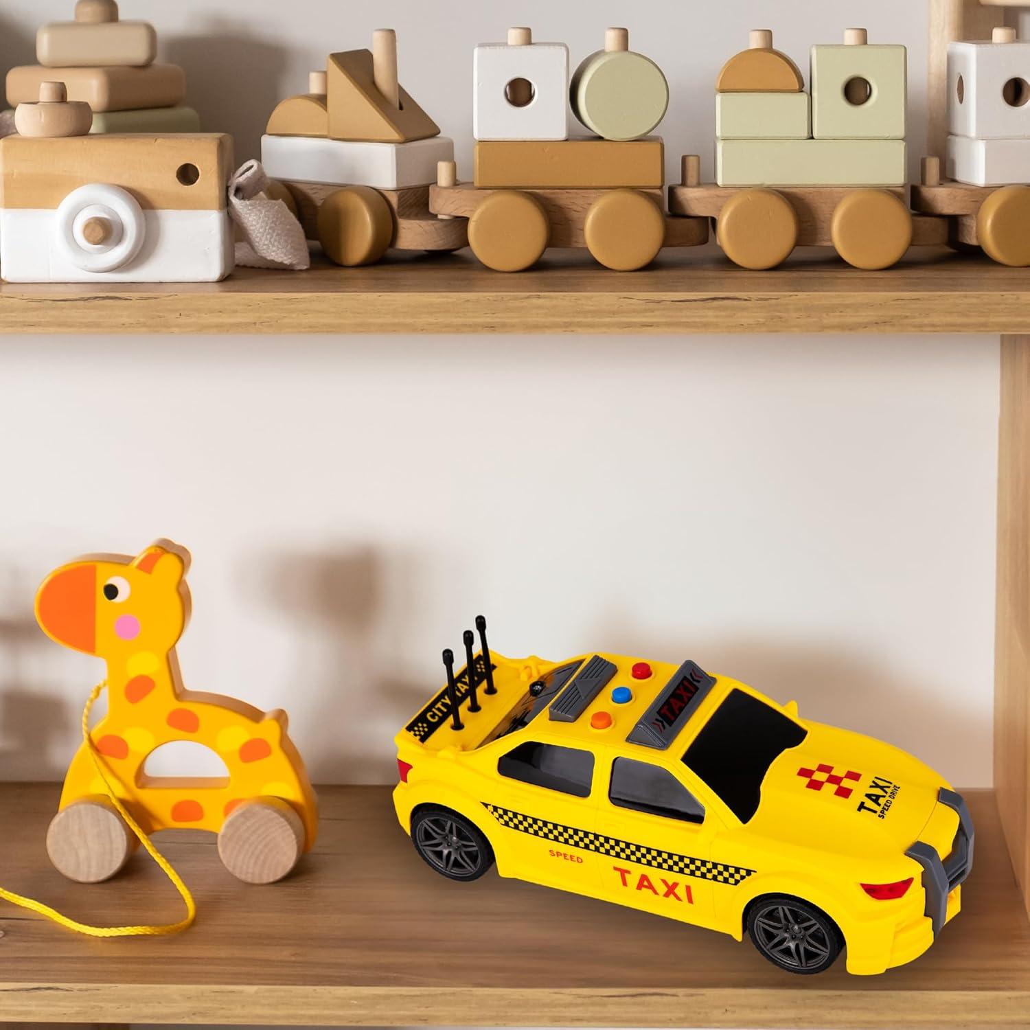 Taxi de Juguete Amarillo ArtCreativity 23 cm con Sonido