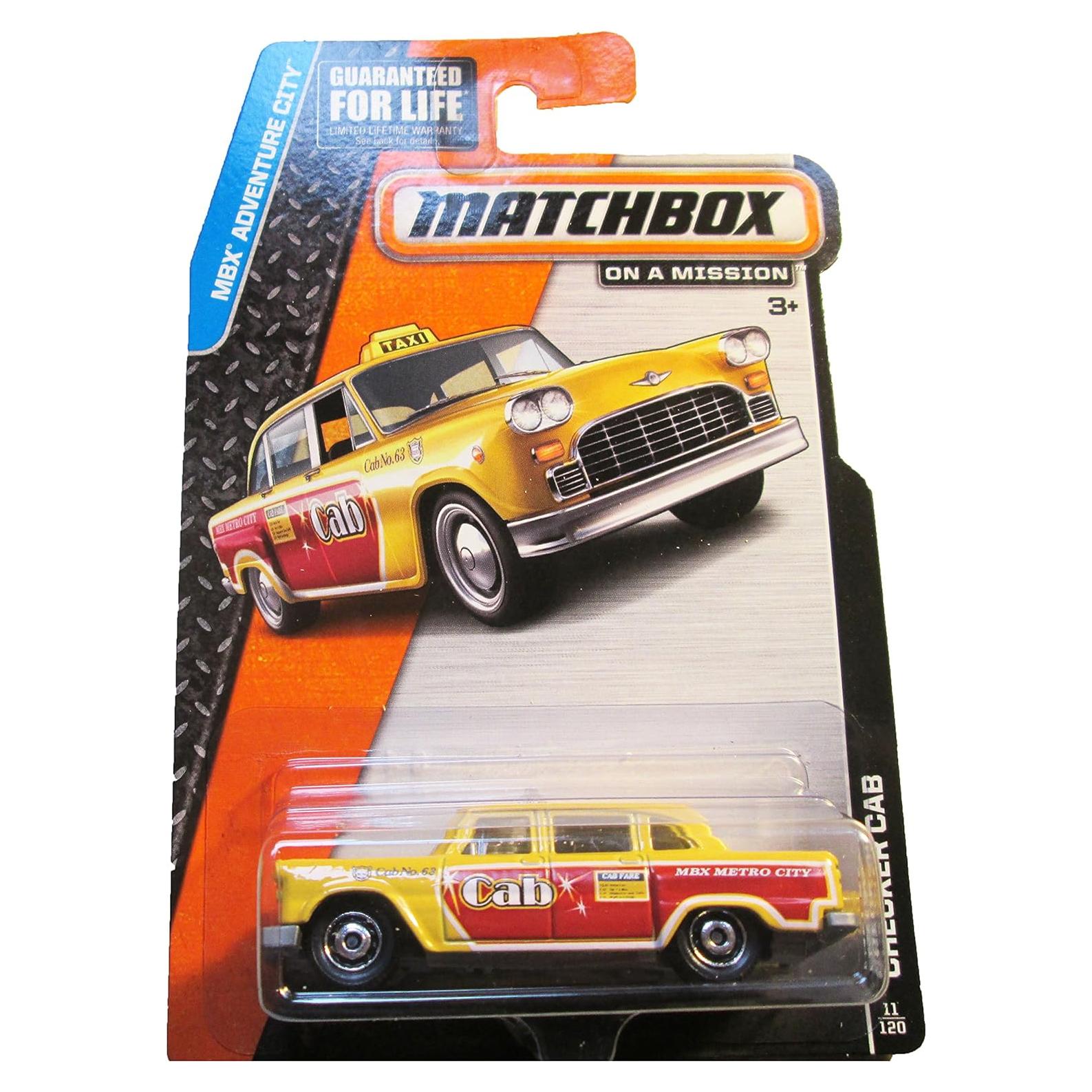 Auto de Juguete Diecast Matchbox Taxi Checker 16.76 cm