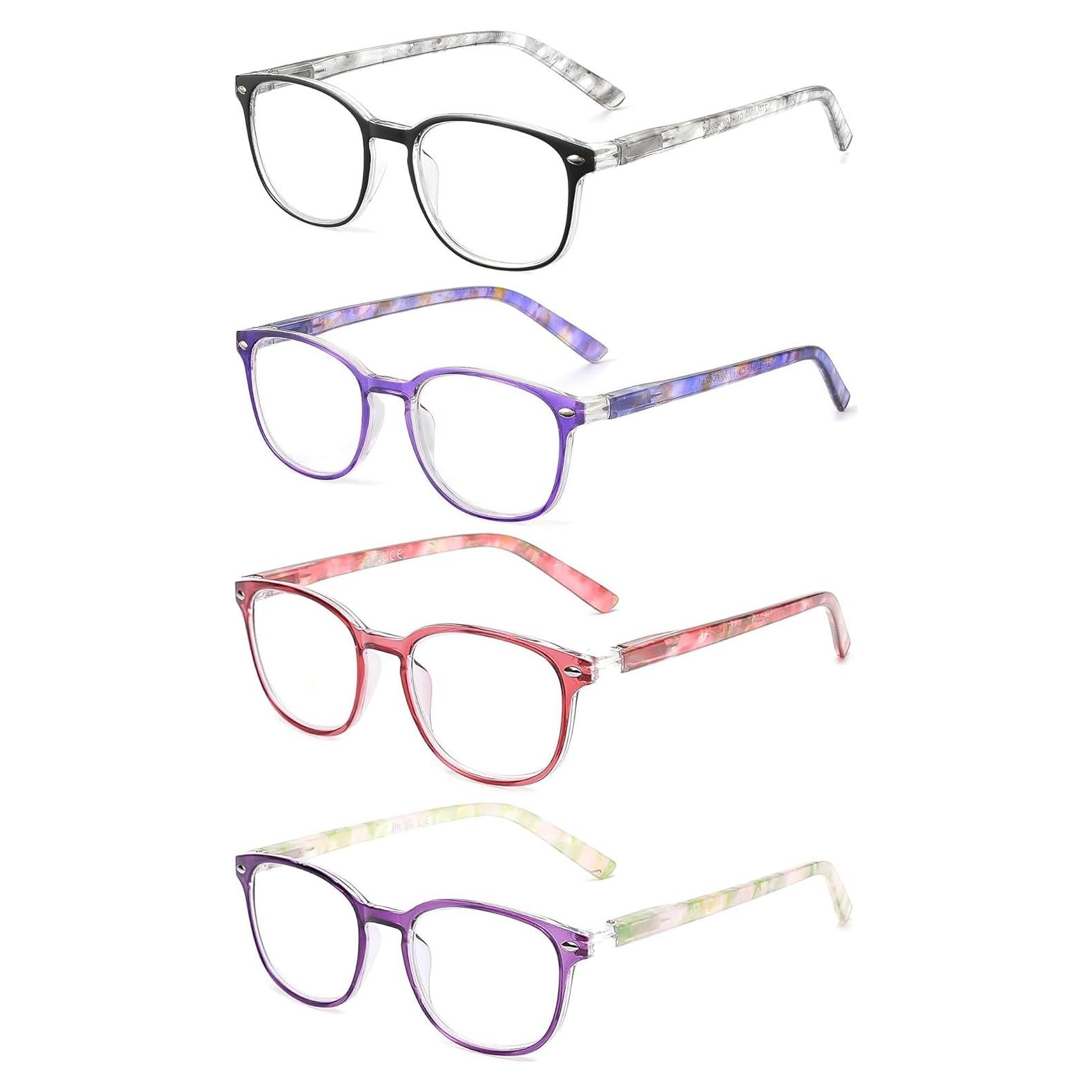 Gafas de Lectura JM Set 4 Lentes +2.5 Colores Mezclados