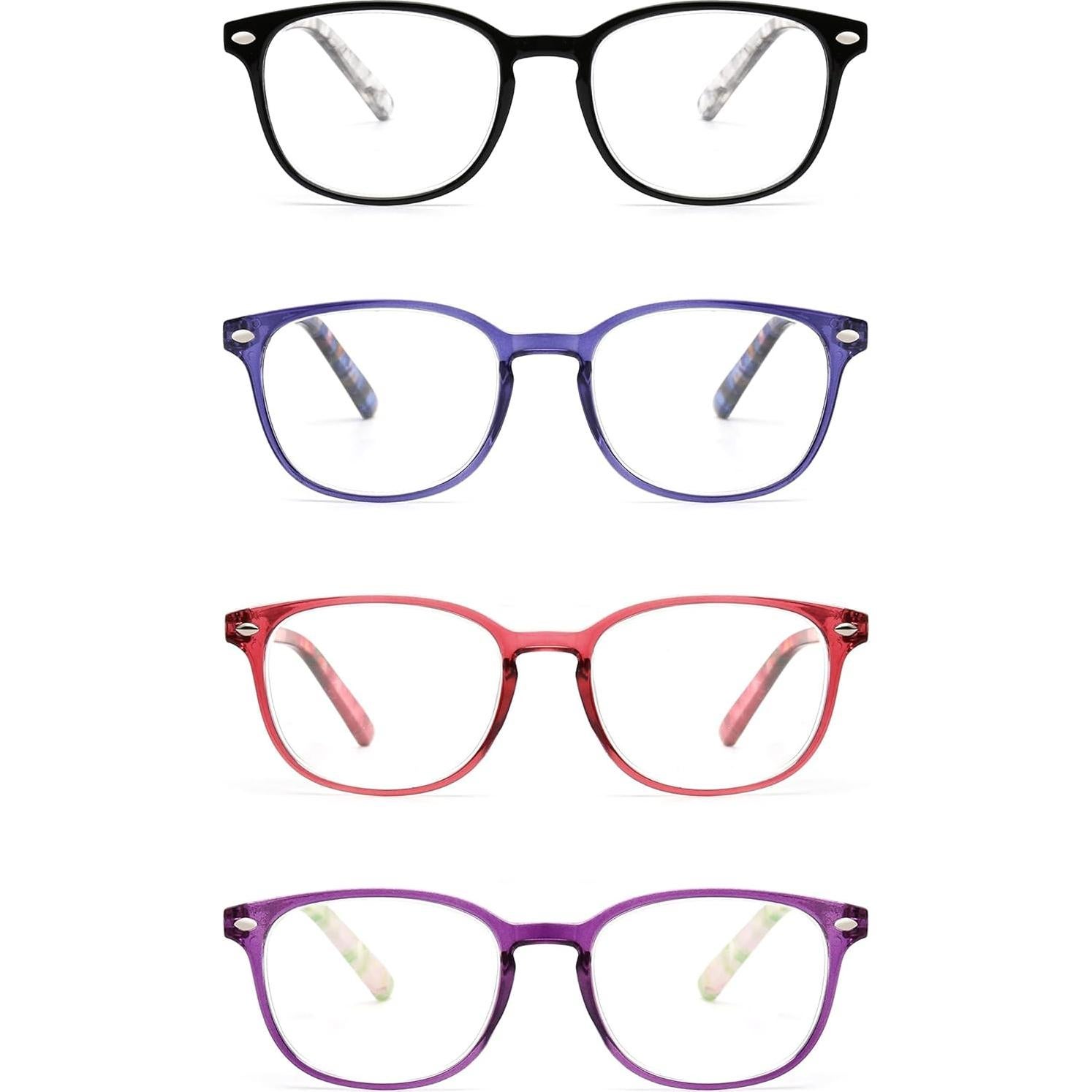 Gafas de Lectura JM Set 4 Lentes +2.5 Colores Mezclados