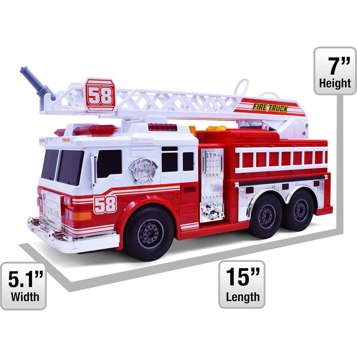 Camión de Bomberos Motorizado Vebo con Luces y Sonido