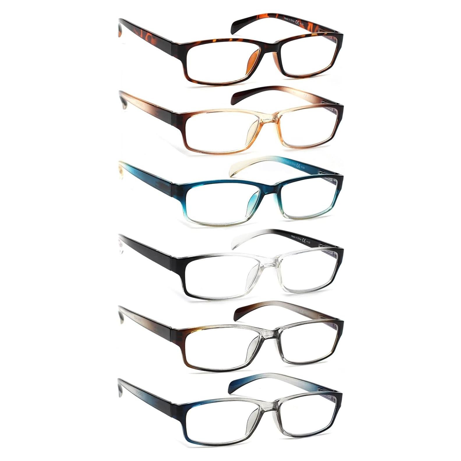 Gafas de lectura JOSCHOO 6 pares bloqueo luz azul unisex