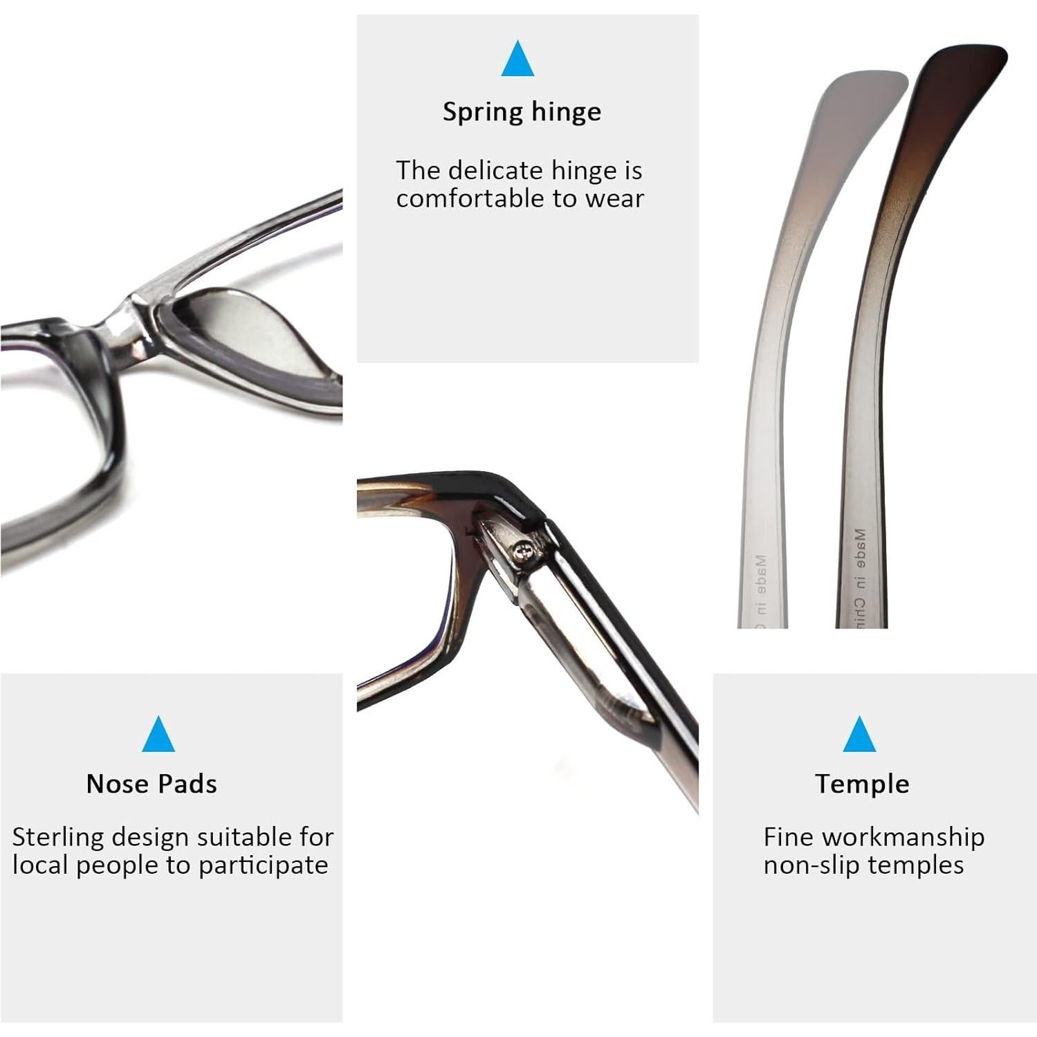 Gafas de lectura JOSCHOO 6 pares bloqueo luz azul unisex