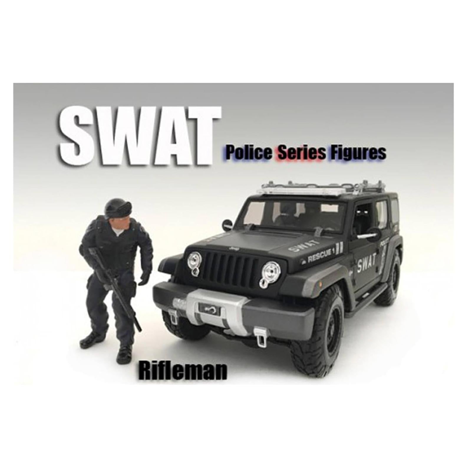 Figura Francotirador SWAT American Diorama 1:24 7.62 cm